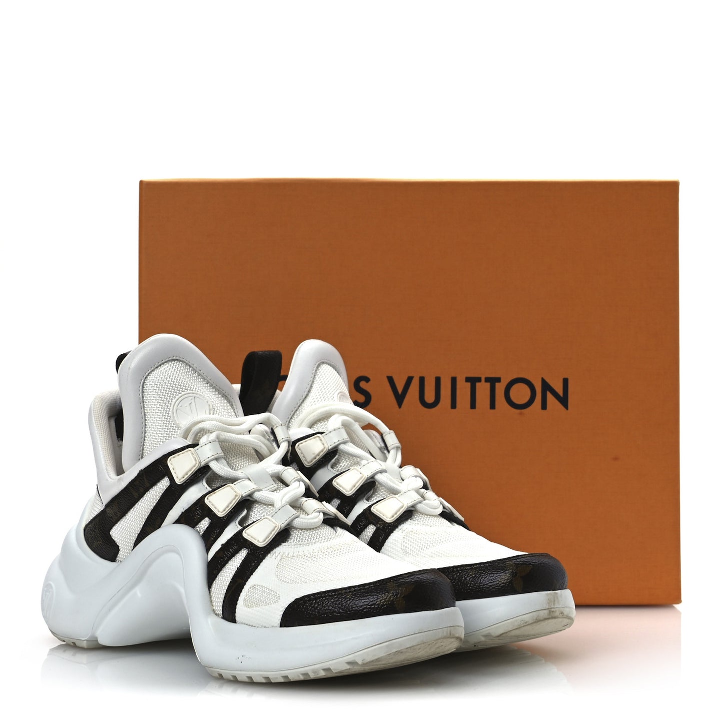 Patent Monogram LV Archlight Sneakers 38 White