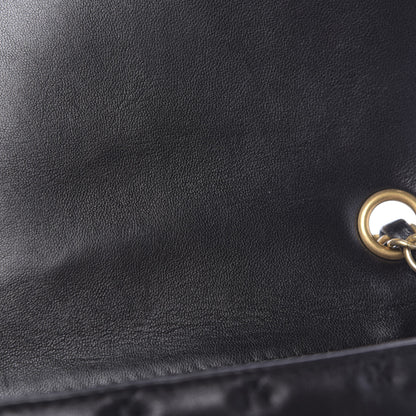 Chanel Lambskin Cross Stitch Mini Coco Handle Flap Dark Black 14 of 14