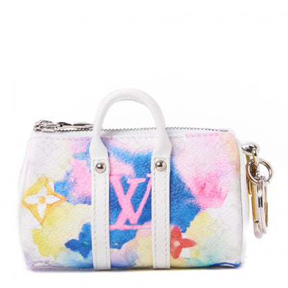 Louis Vuitton Monogram Watercolor Mini Keepall Bag Charm Key Holder Multicolor 1 of 7