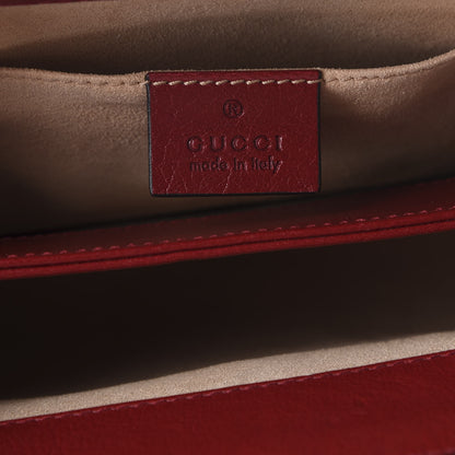 Gucci Suede Calfskin Web Small Ophidia Chain Shoulder Bag New Blue Romantic Cherry 8 of 10