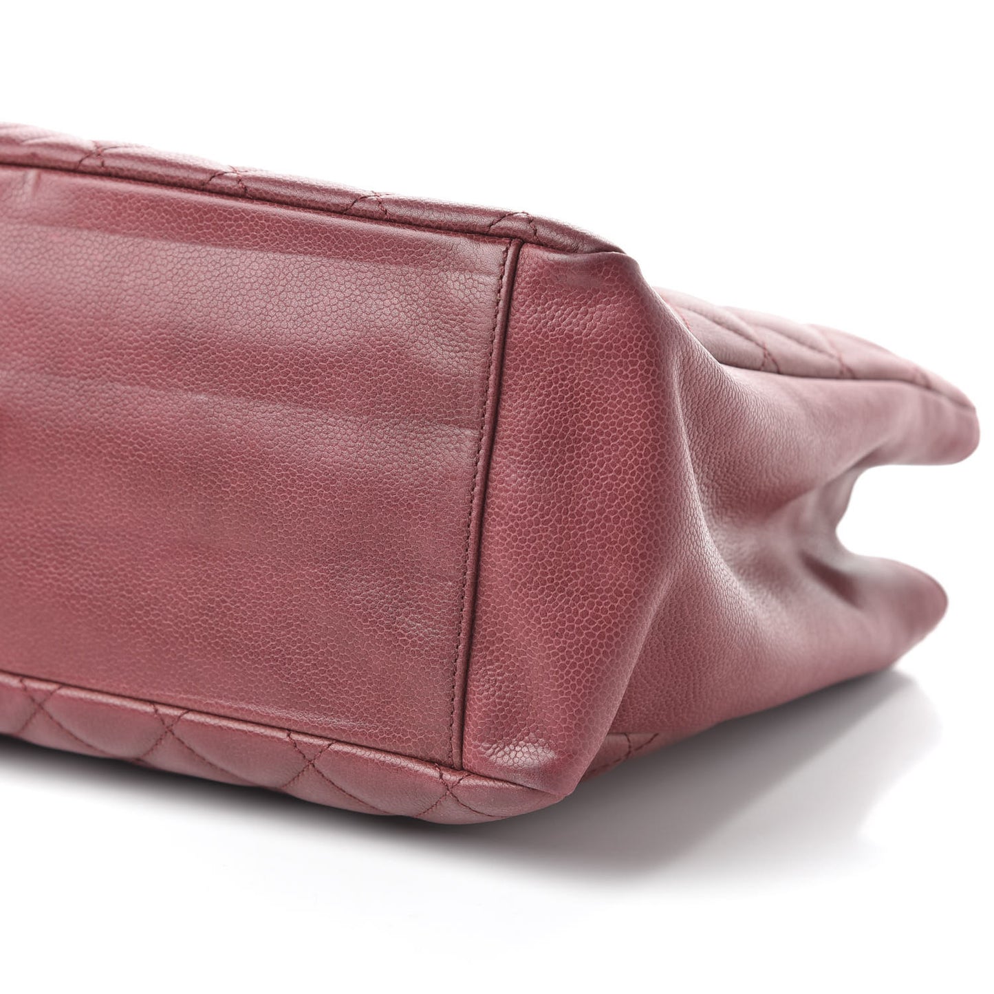 Caviar Quilted Grand Shopping Tote GST Dark Red