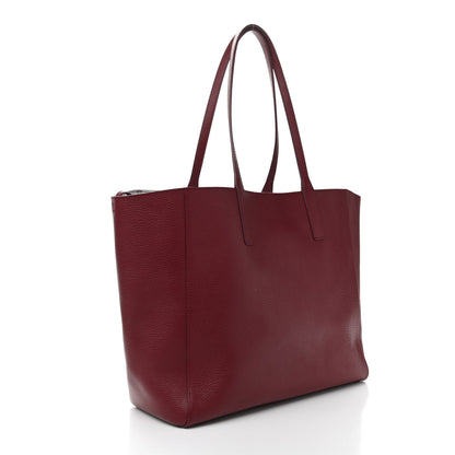 MCM Grained Calfskin Medium Reversible Wandel Tote Ruby Tan 4 of 16