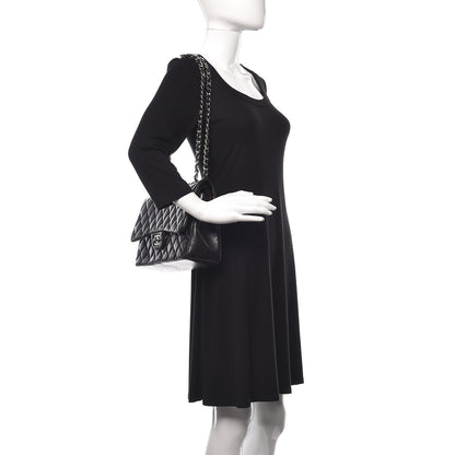 Chanel Lambskin Quilted Jumbo Double Flap Black 2 of 15