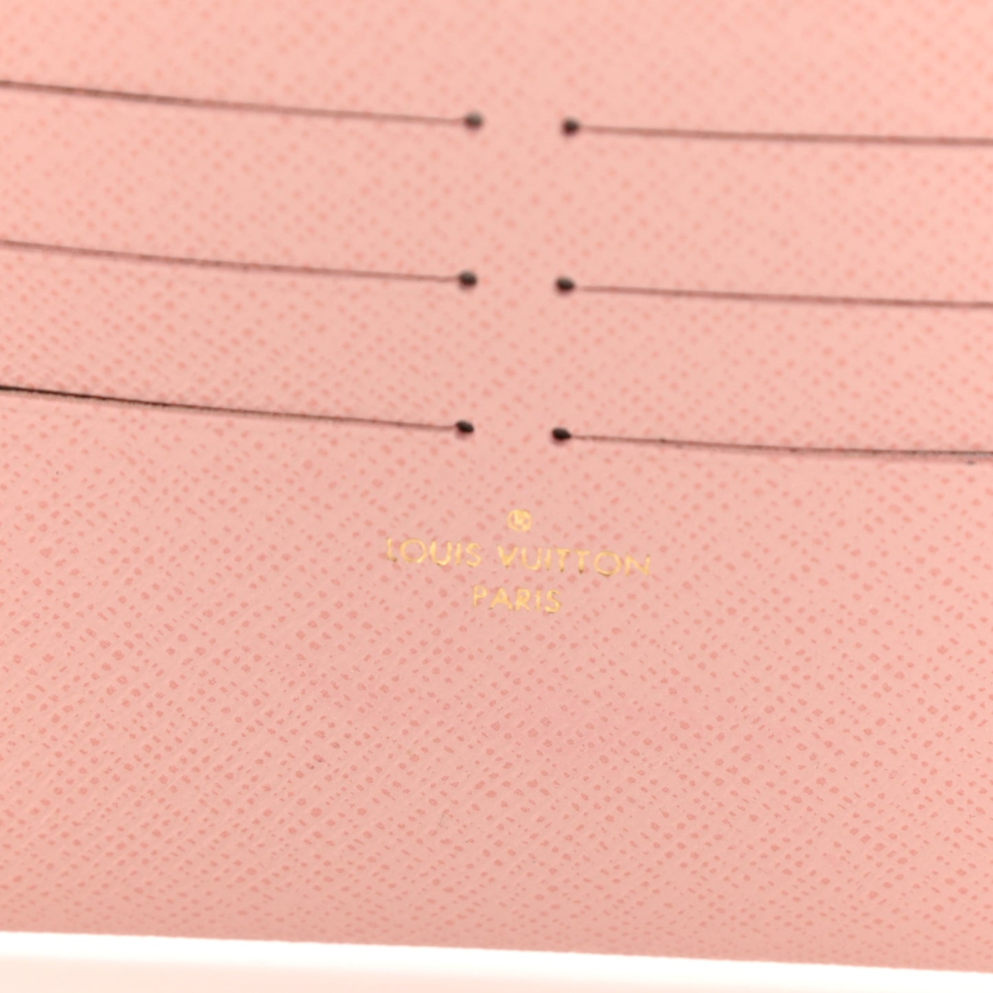Calfskin Felicie Card Holder Insert Rose Ballerine
