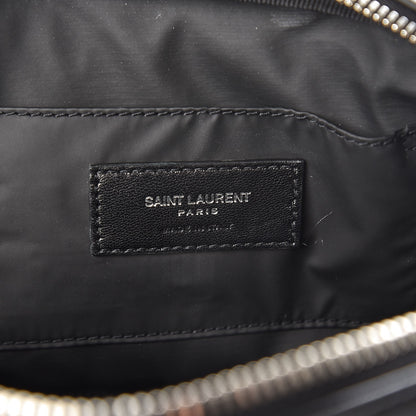 Saint Laurent Lambskin Y Quilted Monogram Loulou Cosmetic Case Black 6 of 6