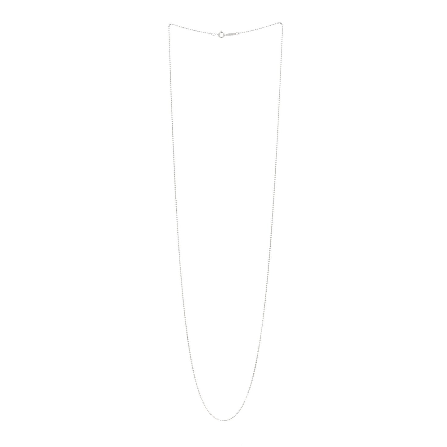 Sterling Silver Bead Chain Necklace 30"
