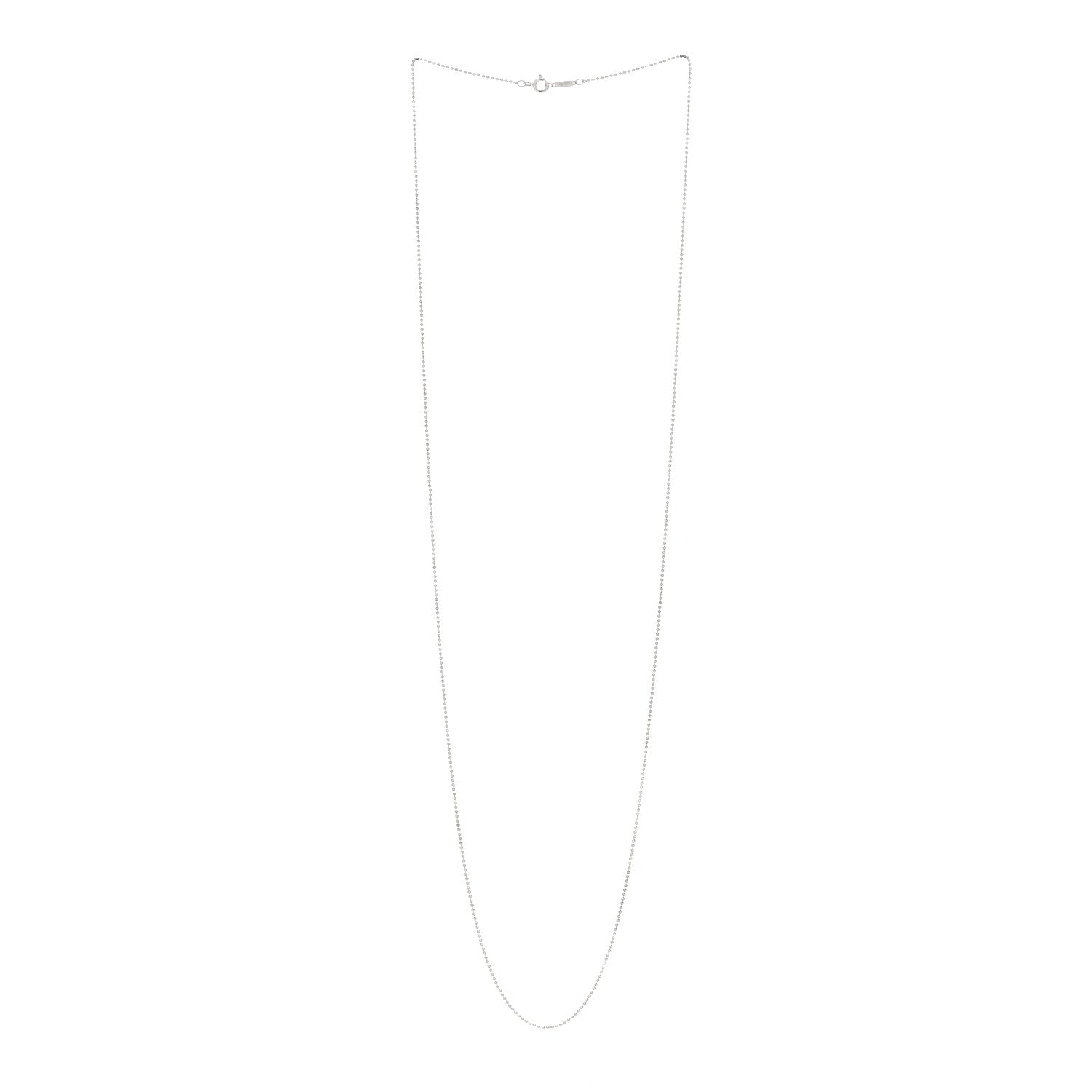 Tiffany Sterling Silver Bead Chain Necklace 30" 3 of 5