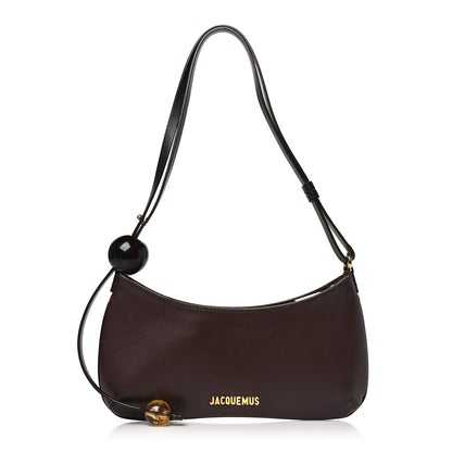 Jacquemus Smooth Calfskin Le Bisou Perle Medium Brown 1 of 11