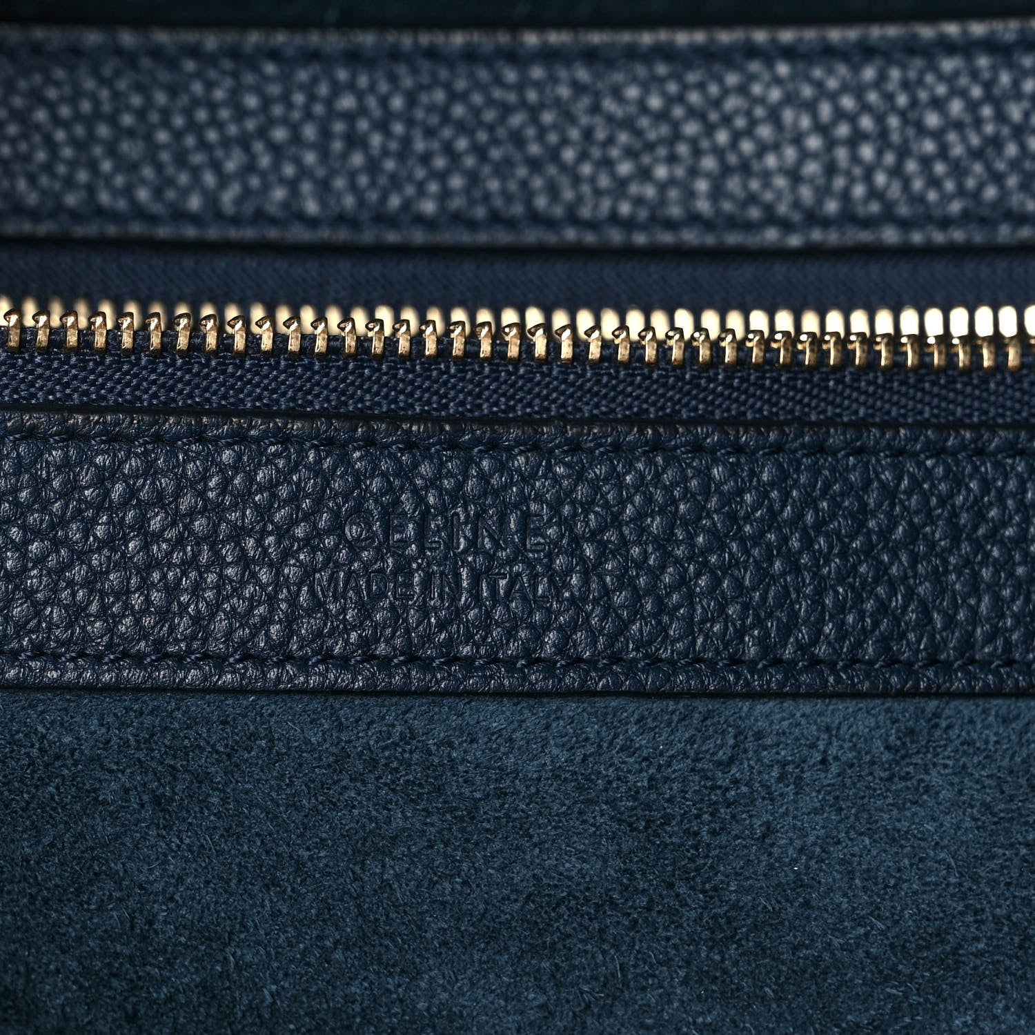 Celine Soft Grained Calfskin Belt Cabas Phantom Navy 5 of 9