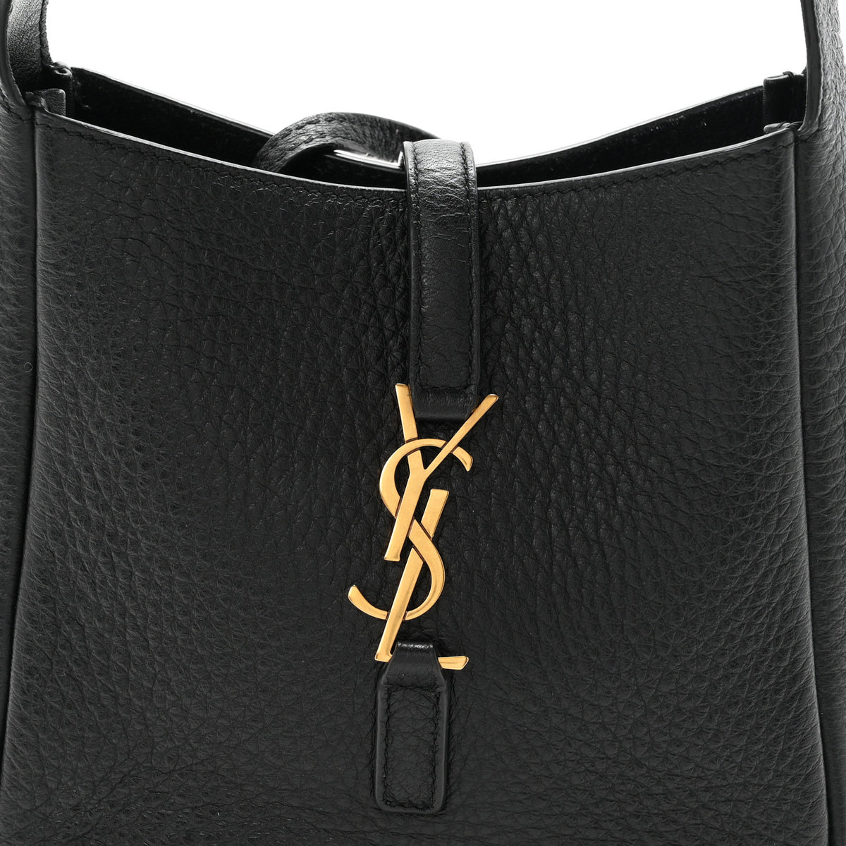 Grained Calfskin Baby Le 5 A 7 Supple Hobo Black