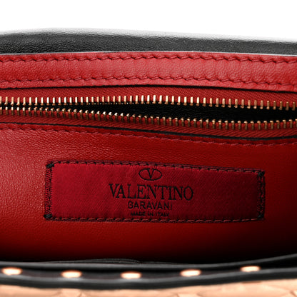 Valentino Garavani Metallic Lambskin Rockstud Spike Wallet on Chain Rame 6 of 9