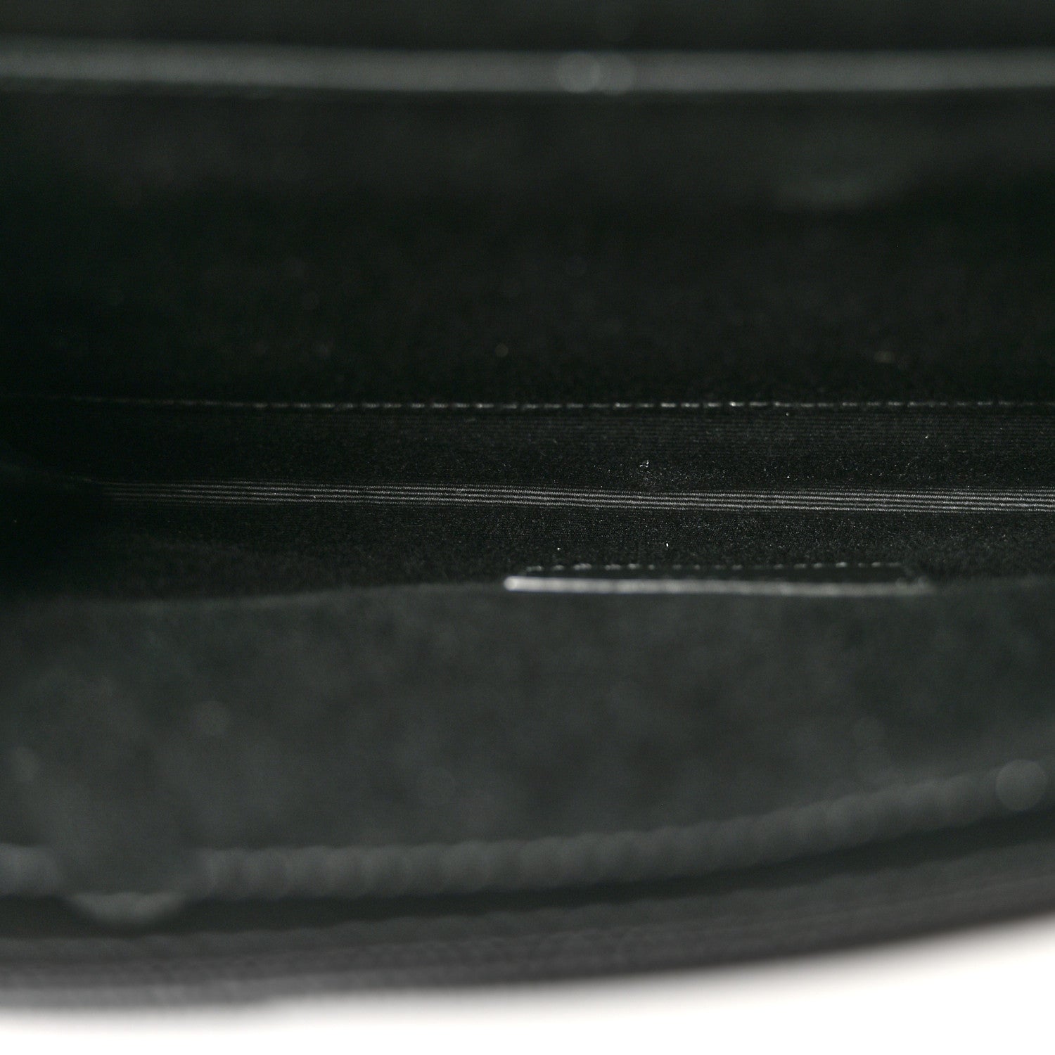 Saint Laurent Grain De Poudre Matelasse Chevron Monogram Envelope Clutch Black 5 of 8
