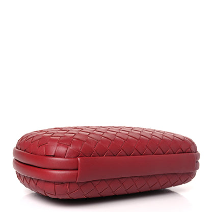 Bottega Veneta Nappa Intrecciato Chain Knot Clutch China Red 4 of 8