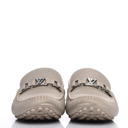Louis Vuitton Mens Calfskin Hockenheim Moccasin Loafers 11 Beige 2 of 12