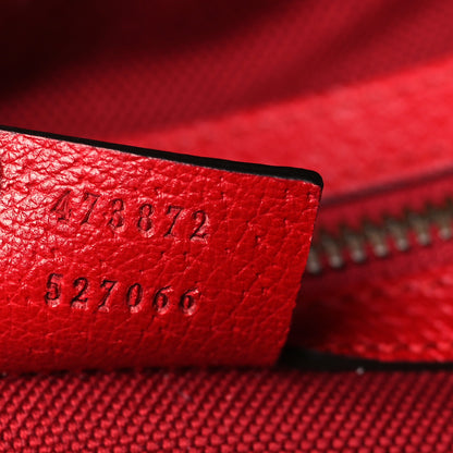 Gucci Canvas Logo Sylvie Stripe Drawstring Backpack Red 7 of 9