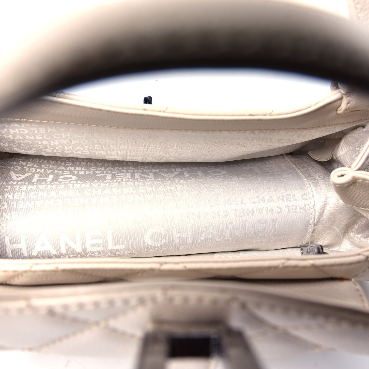 Chanel Caviar Quilted Mademoiselle Flap Bag Beige 4 of 4