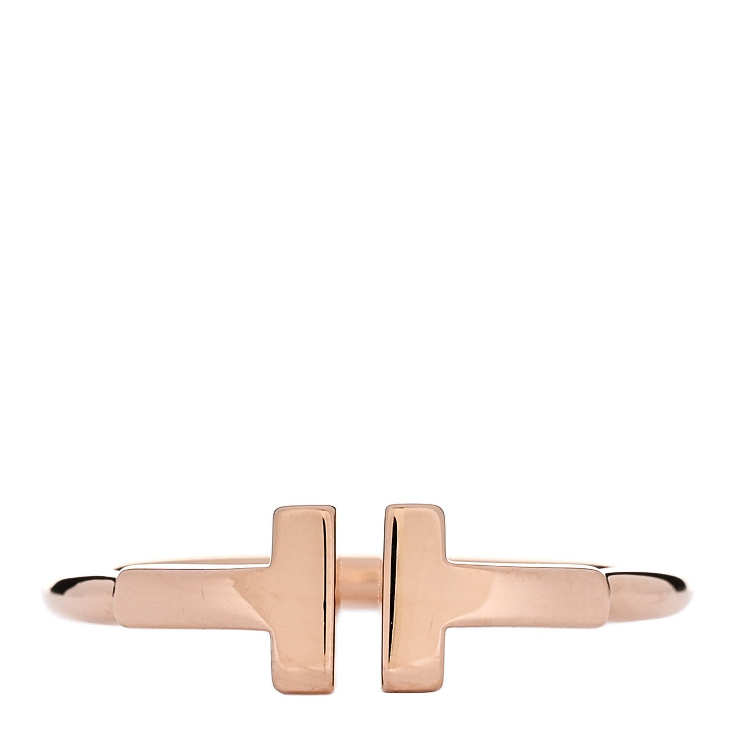 18K Rose Gold T Wire Ring 53 6.25
