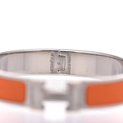 Hermes Enamel Narrow Clic Clac H Bracelet PM Orange 4 of 6