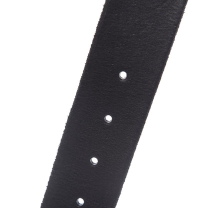 Gucci Calfskin Brass Feline Buckle Belt 80 32 Black 4 of 7