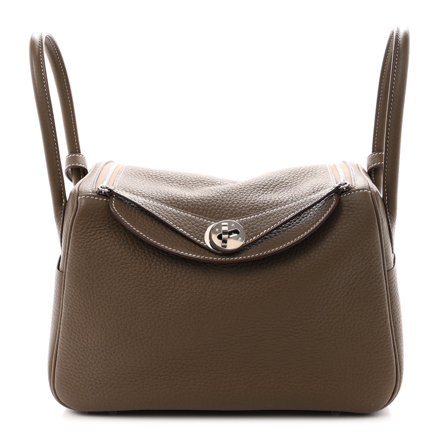 Hermes Taurillon Clemence Lindy 26 Etoupe 1 of 11