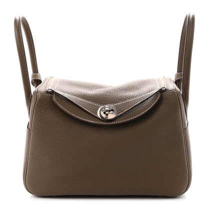 Hermes Taurillon Clemence Lindy 26 Etoupe 1 of 11
