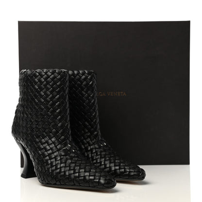 Bottega Veneta Nappa Intrecciato Ankle Boots 38 Black 8 of 8