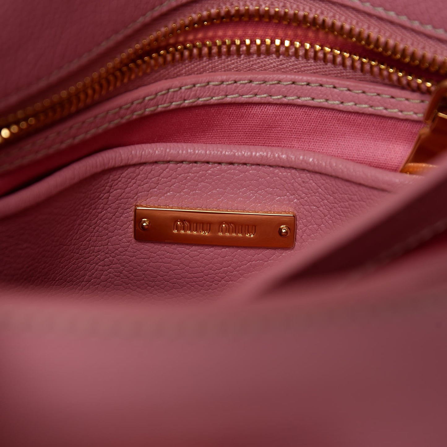Goatskin Madras Shoulder Bag Rosa