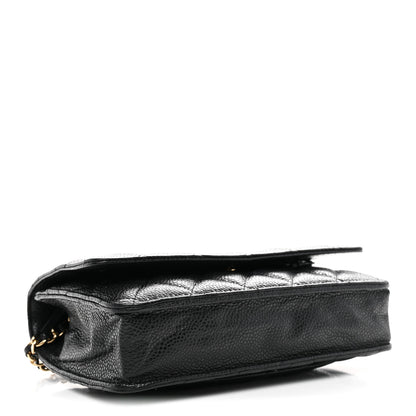 Chanel Caviar Quilted Wallet on Chain WOC Black 4 of 11