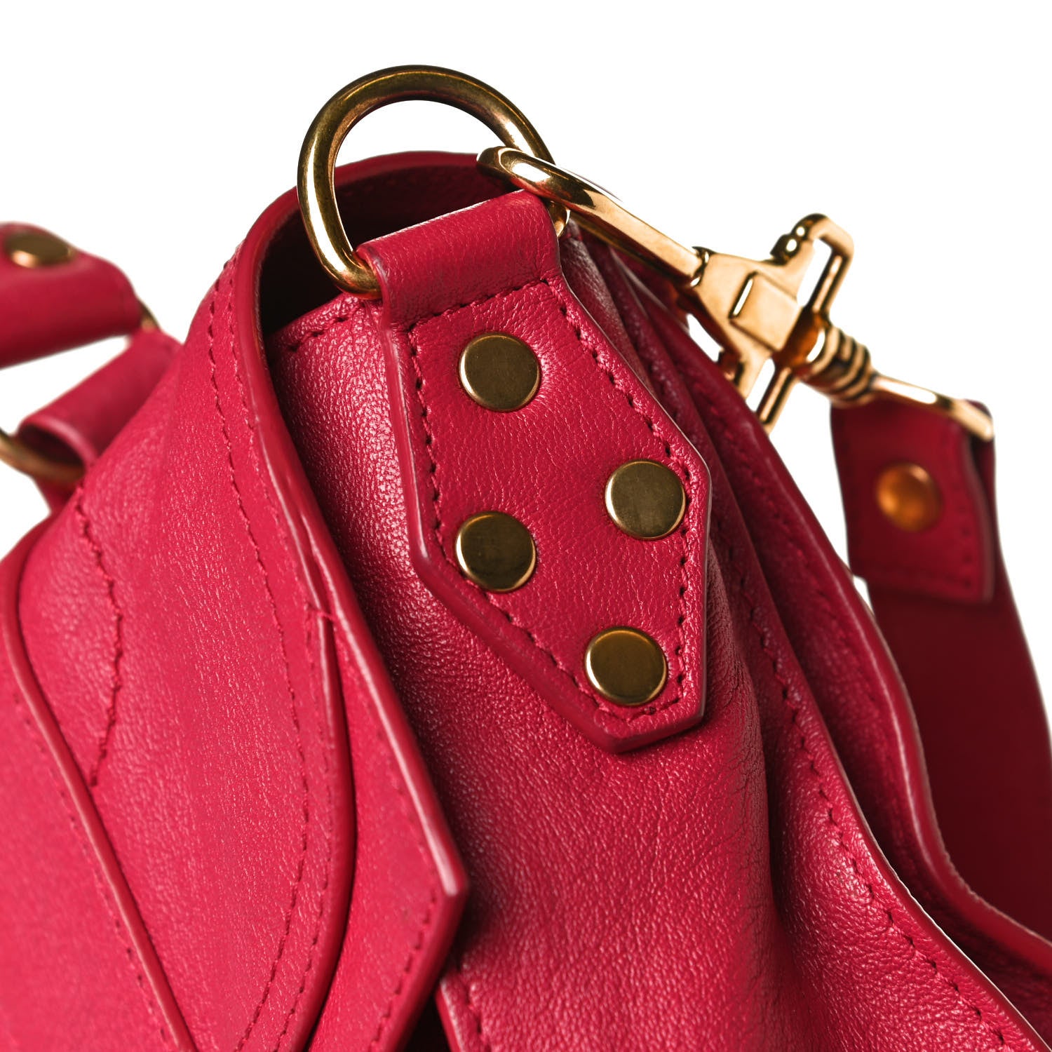 Proenza Schouler Lambskin Medium PS1 Satchel Raspberry 12 of 14