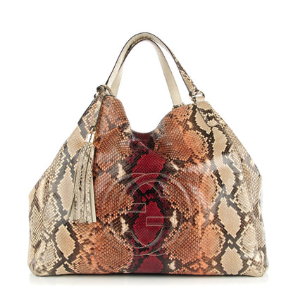 Gucci Python Large Soho Shoulder Bag Multicolor 1 of 10