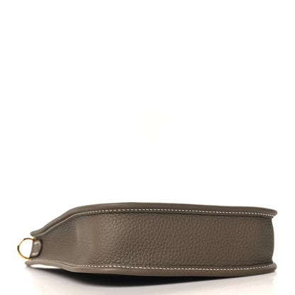 Hermes Taurillon Clemence Amazone Evelyne TPM Etoupe Bleu Indigo 4 of 10