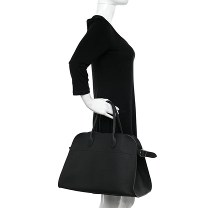 The Row Matte Grained Calfskin Soft Margaux 15 Black 2 of 9