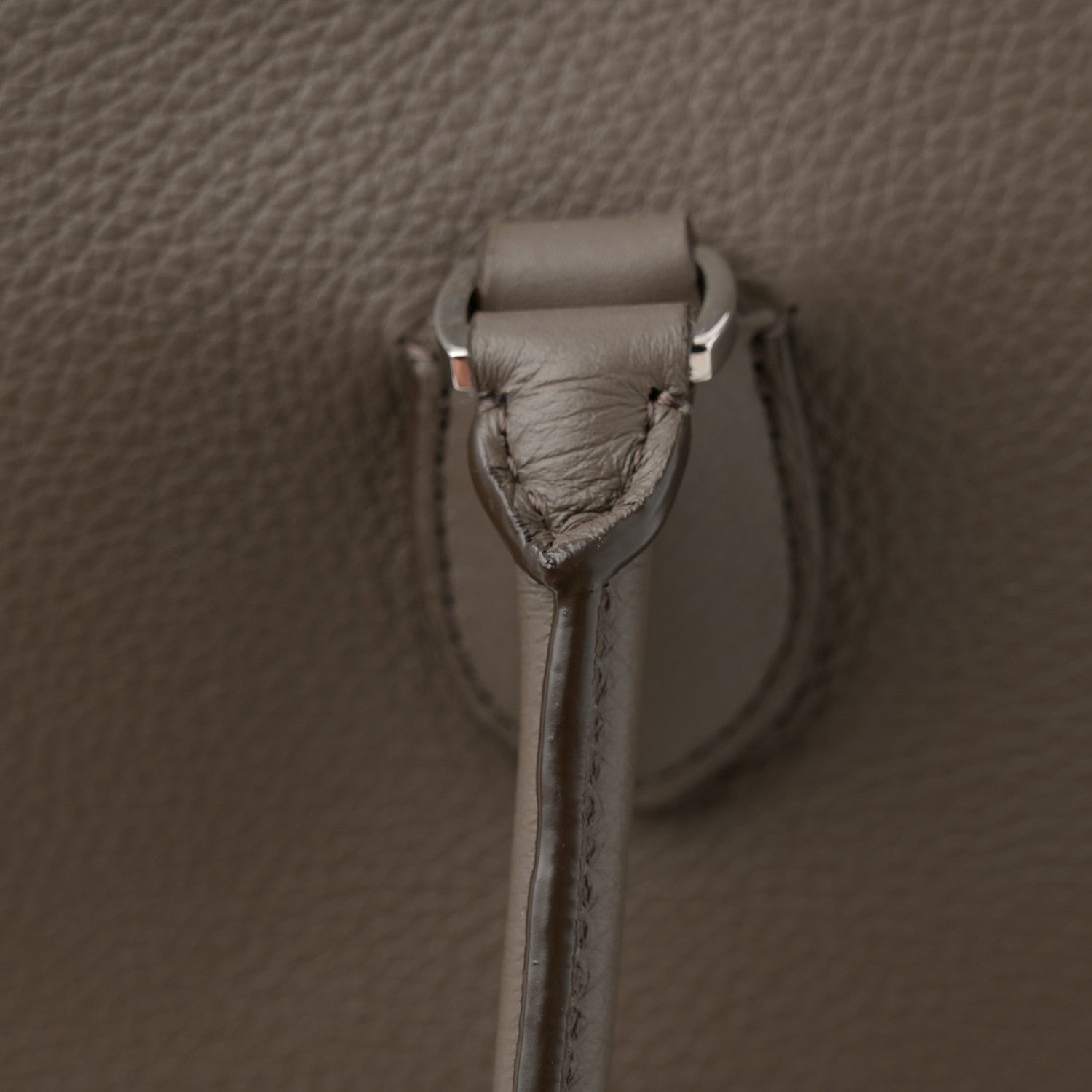 The Row Grained Calfskin EW Bowling Bag Elephant 12 of 14
