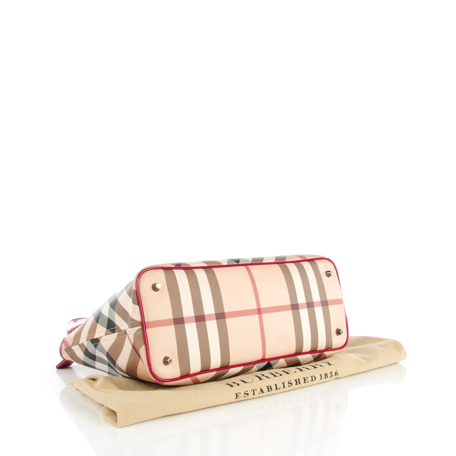 Burberry Supernova Check Regent Tote Berry 4 of 9