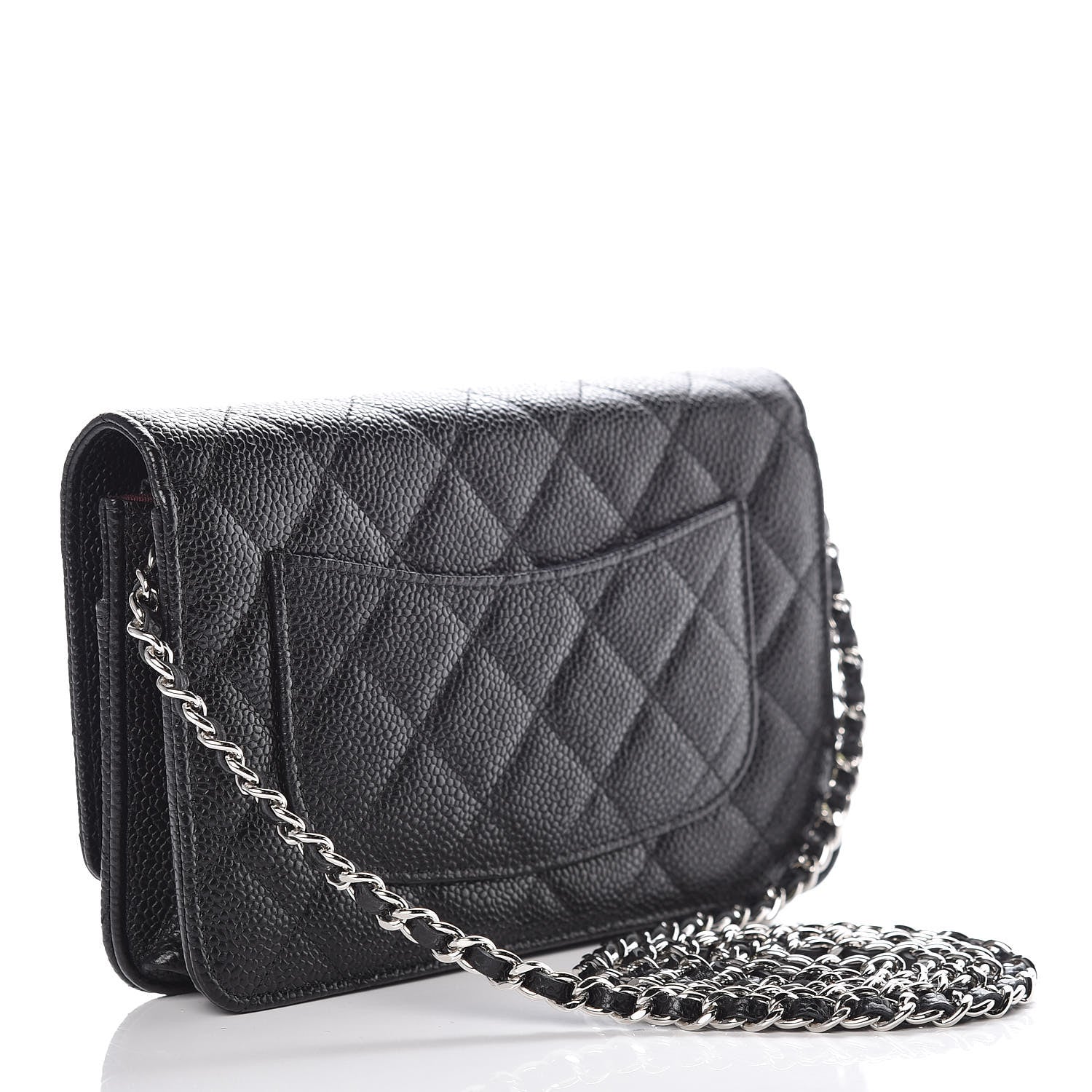 Chanel Caviar Quilted Wallet On Chain WOC Black 3 of 10