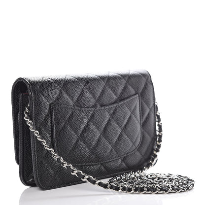Chanel Caviar Quilted Wallet On Chain WOC Black 3 of 10
