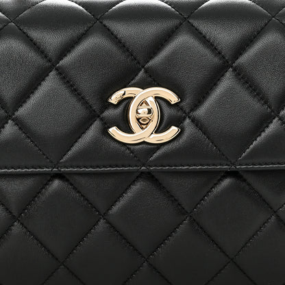Chanel Lambskin Quilted Small Trendy CC Dual Handle Flap Bag Black 8 of 11