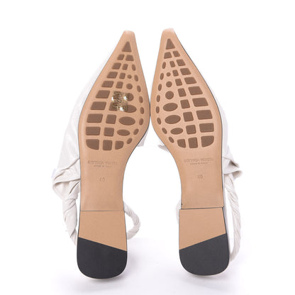 Bottega Veneta Nappa BV Point Ballet Flat 40 White 4 of 8