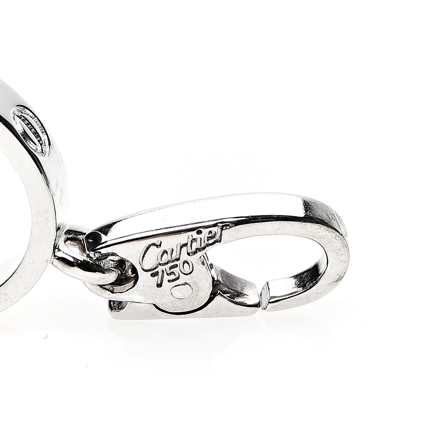 18K White Gold LOVE Ring Charm