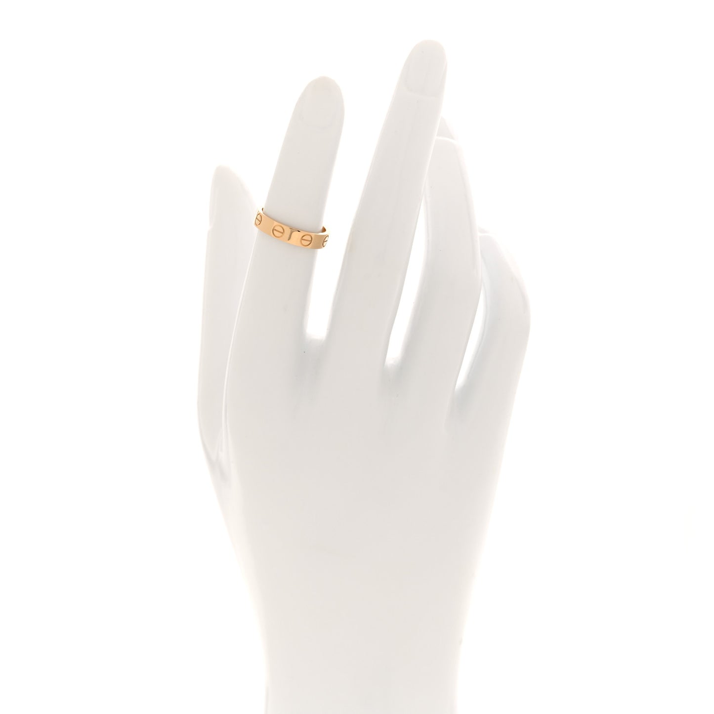 18K Yellow Gold 3.5mm LOVE Wedding Band Ring 47 4