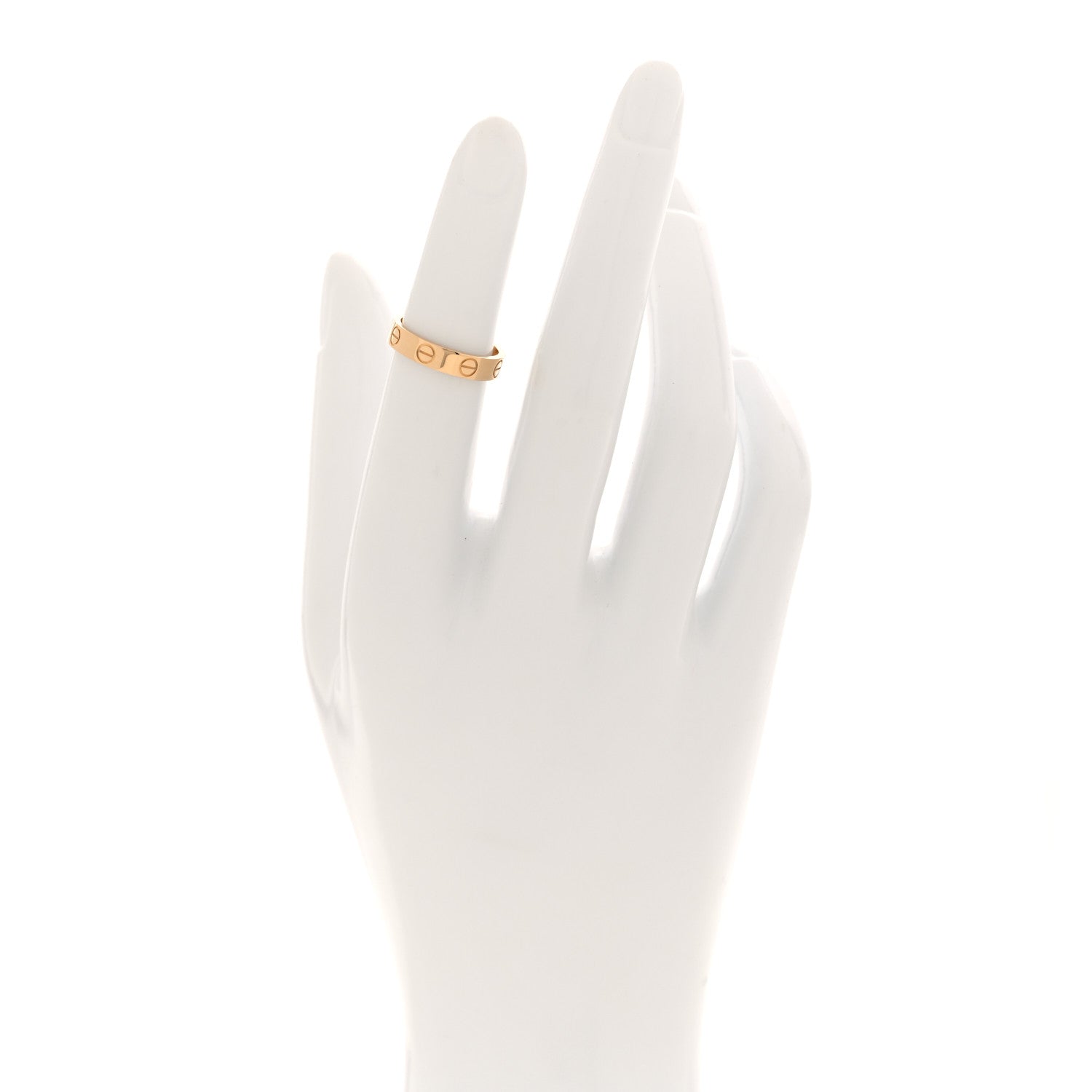 Cartier 18K Yellow Gold 3.5mm LOVE Wedding Band Ring 47 4 2 of 4