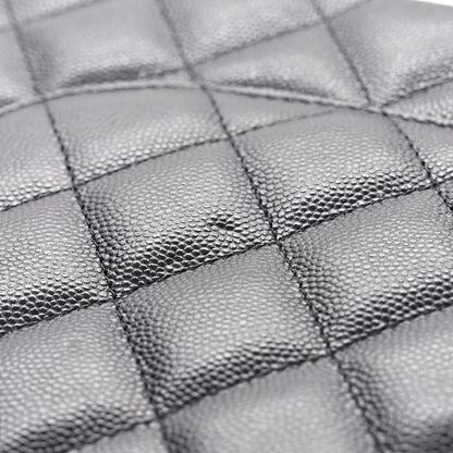 Chanel Caviar Quilted Jumbo Double Flap Navy 11 of 12