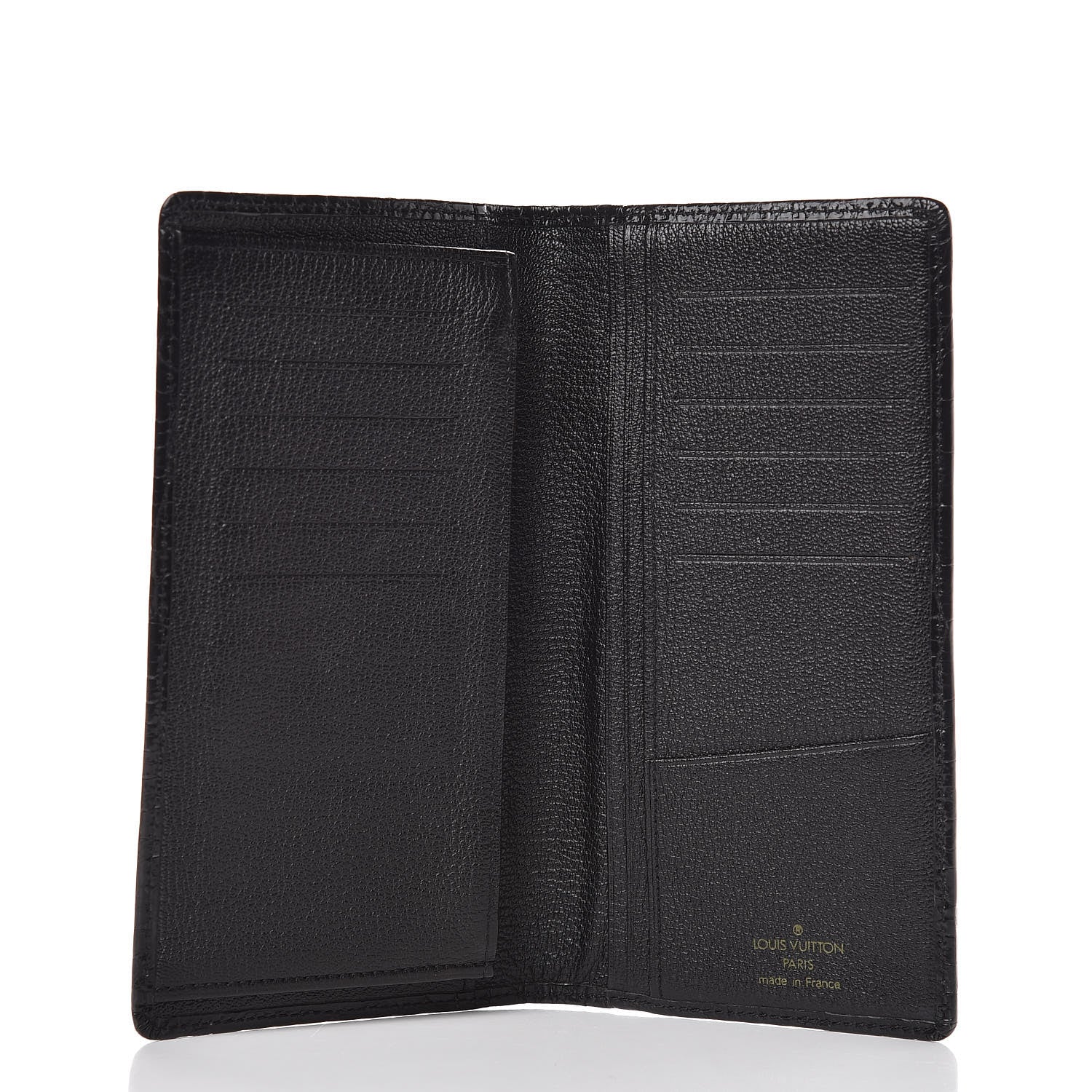 Louis Vuitton Crocodile Brazza Wallet Black 5 of 6
