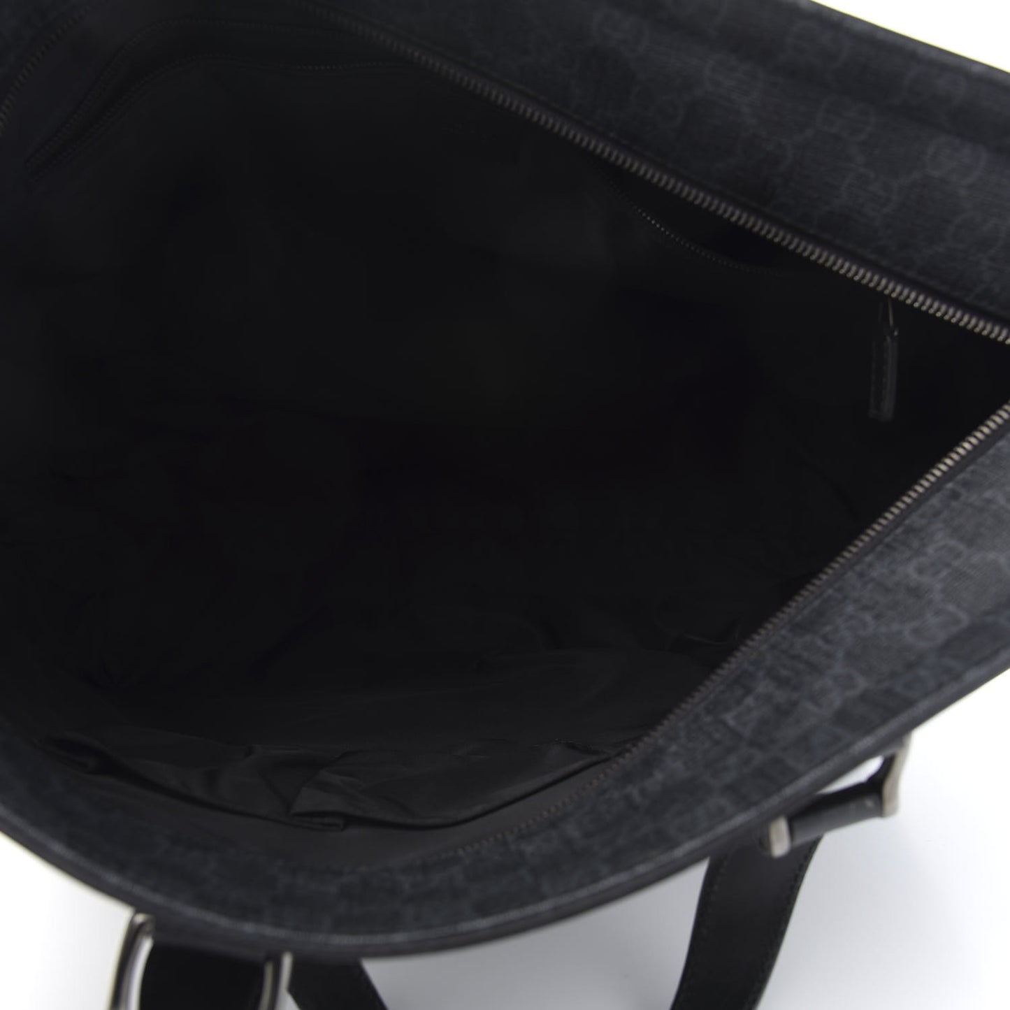 GG Supreme Monogram Tote Black Grey