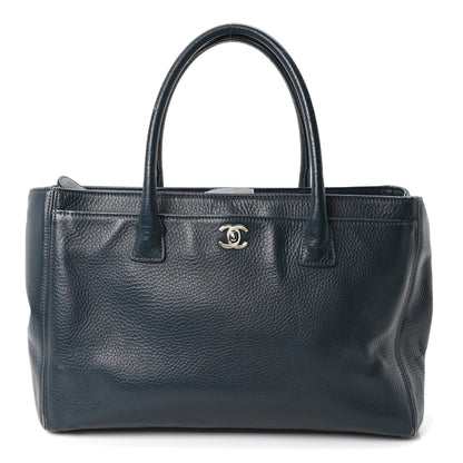 Chanel Calfskin Cerf Executive Shopper Tote Blue 1 of 10
