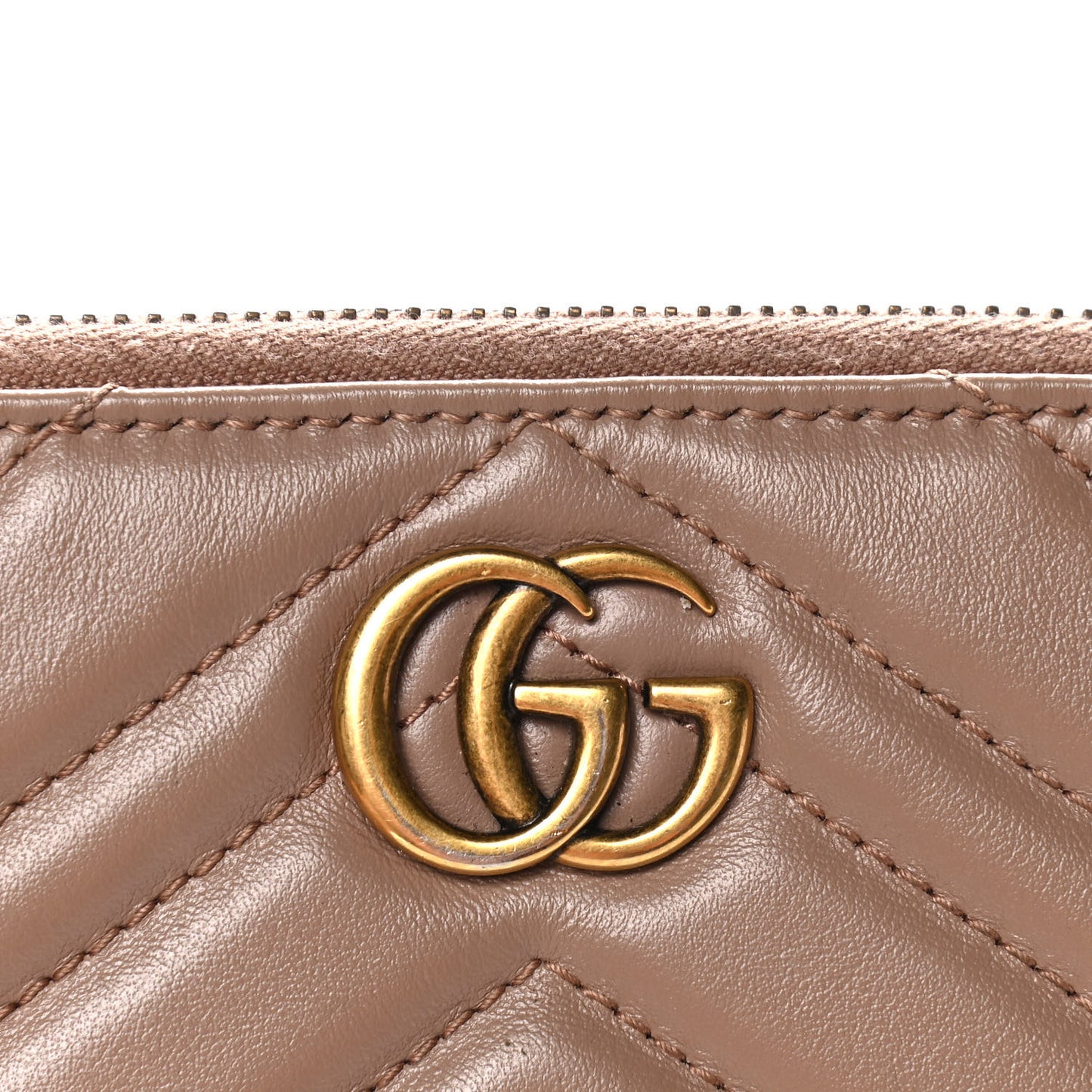 Calfskin Matelasse GG Marmont Wrist Wallet Porcelain Rose