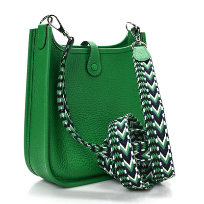 Hermes Taurillon Clemence Allegro Evelyne TPM Bamboo 3 of 10