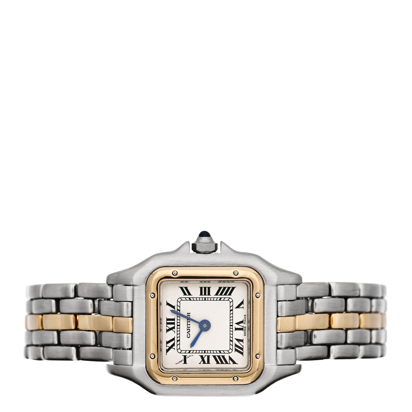 Stainless Steel 18K Yellow Gold 22mm Panthere Quartz Watch