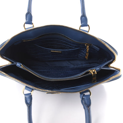 Prada Saffiano Lux Large Promenade Tote Bluette 5 of 13