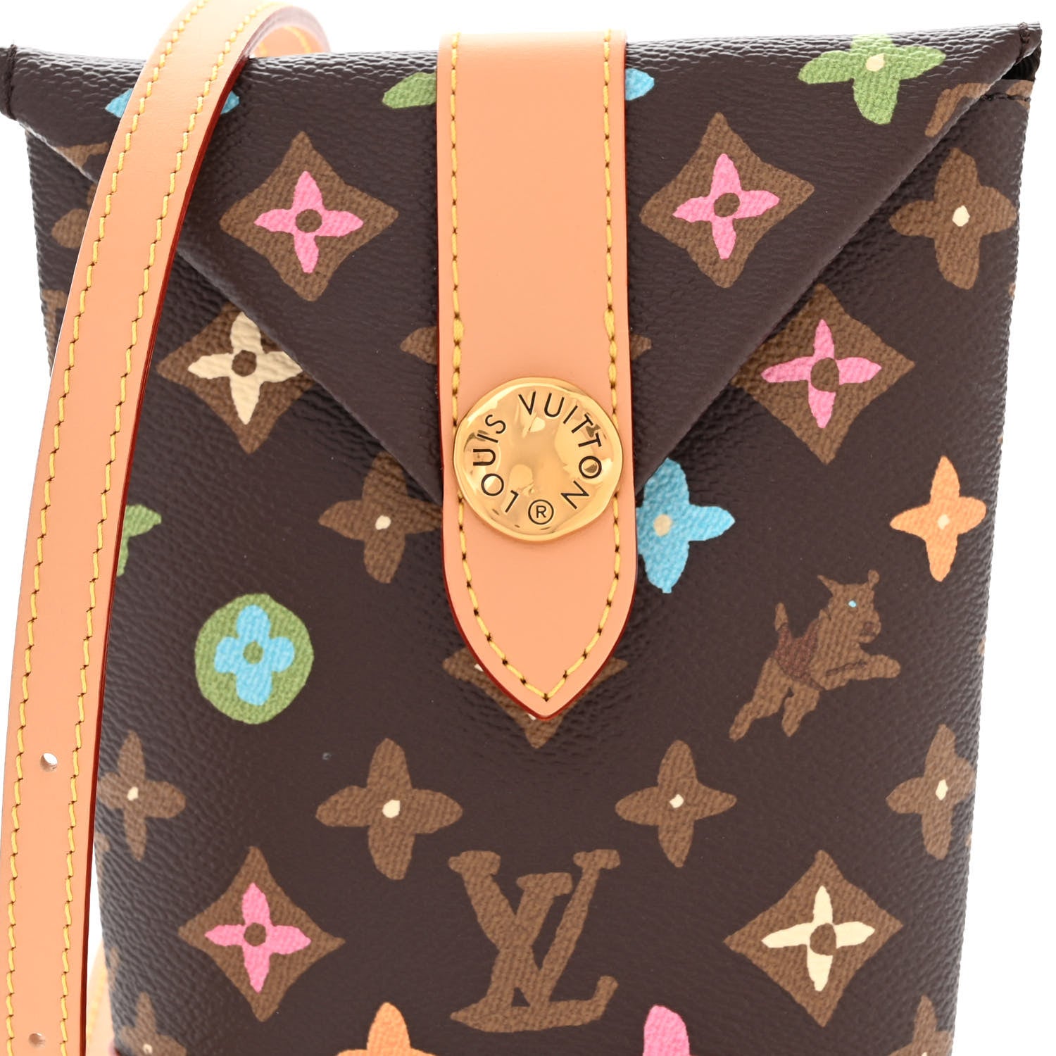 Louis Vuitton X TYLER THE CREATOR Monogram Craggy Envelope Pouch Chocolate 7 of 11